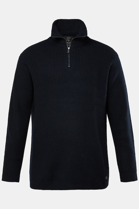Troyer, Pullover, Patentstrick, Stehkragen, Zipper