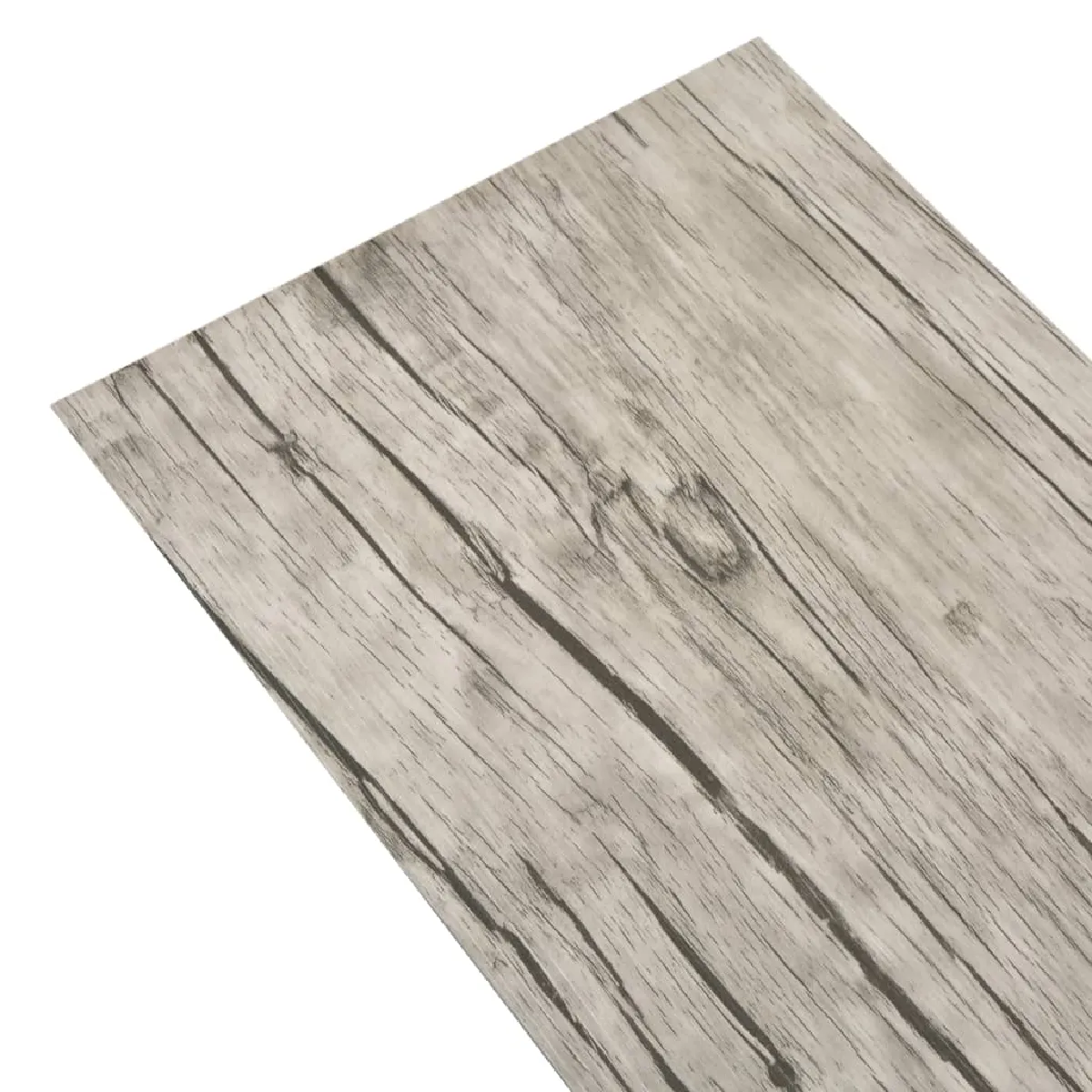 vidaXL Planches PVC Non auto-adhésif 4,46 m² - Gris clair