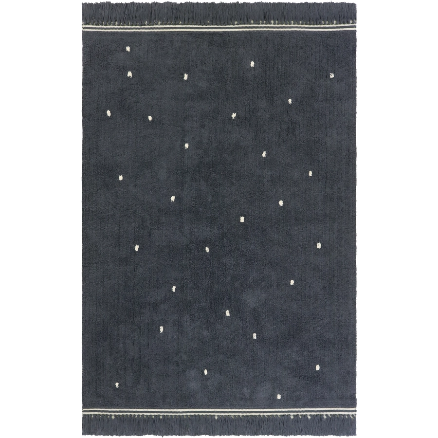 Tapis Petit Kinderteppich Emily dots antracite 170 x 120 cm