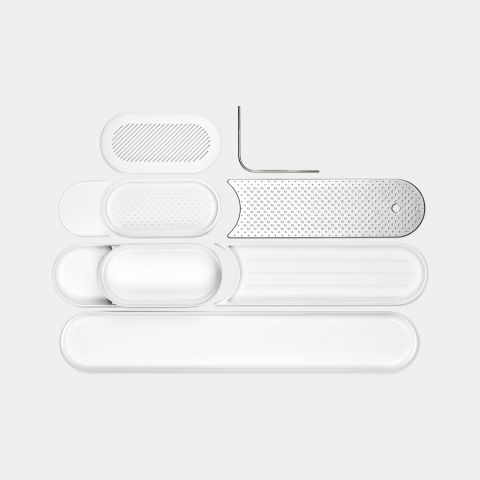 Organiser met Afdruipbak SinkStyle, 2-delig - Mineral Fresh White