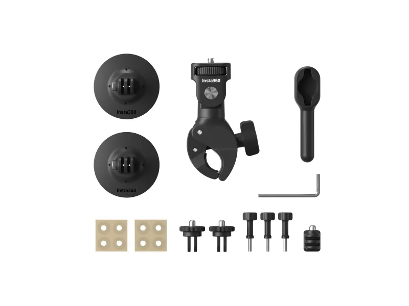 Insta360 X4 Motorcycle Bundle, 8K Ultra HD, CMOS, 72 MP, 120 fps, Wi-Fi, Bluetooth