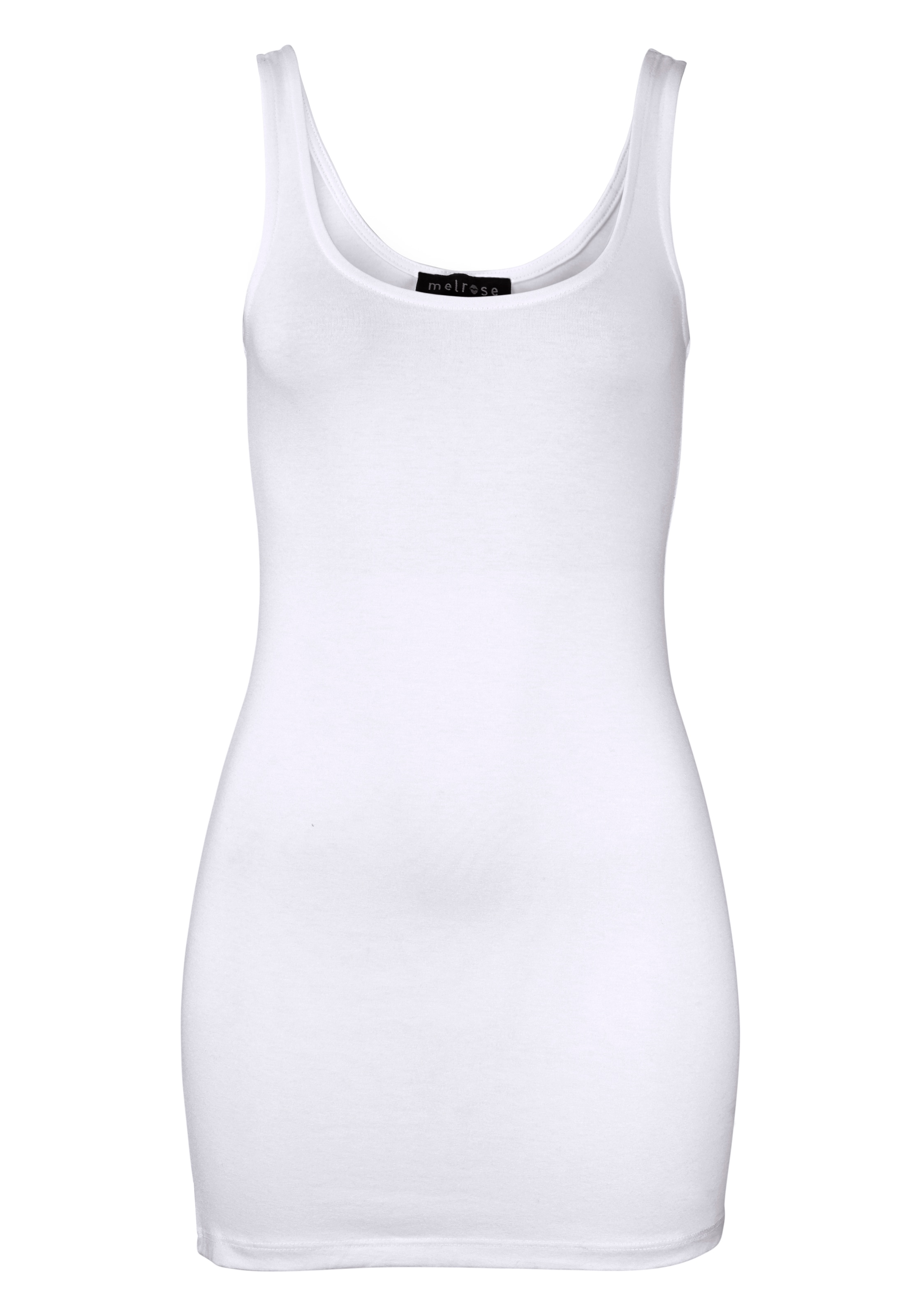 Melrose Longtop, 2 Stk. mit dezentem Glitzer-Logo am Rücken