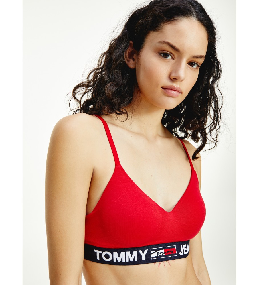 Sutiã Tommy Hilfiger com bojo, vermelho
