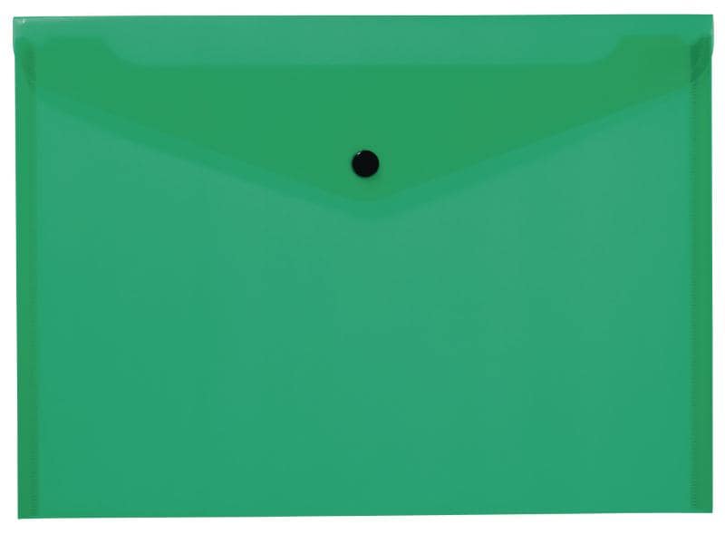 Kolma Dokumentenmappe Easy A4 KolmaFlex Grün Dokumententasche mit Druckknopf