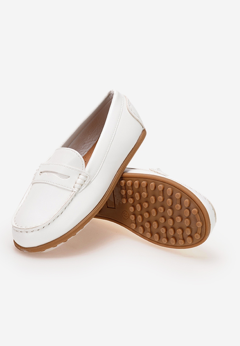 Mocassins enfants blancs Break