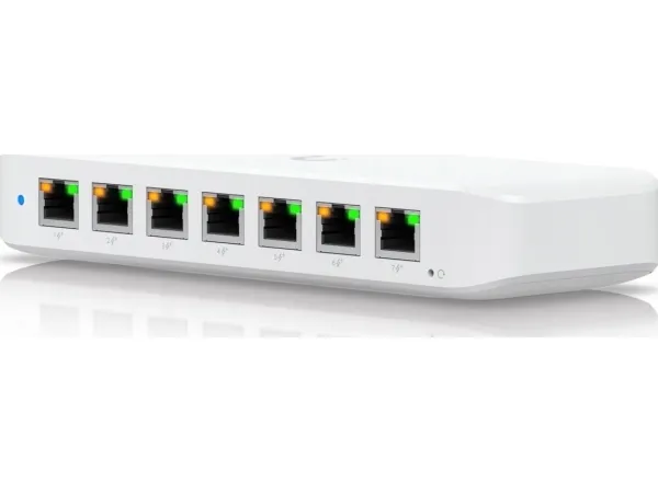 Ubiquiti UniFi Switch Ultra 60W - Switch - Administreret - 7 x 10/100/1000 (PoE )   1 x 10/100/1000 (PoE  ) - desktop, væg-monterbar - PoE   (52 W) - AC