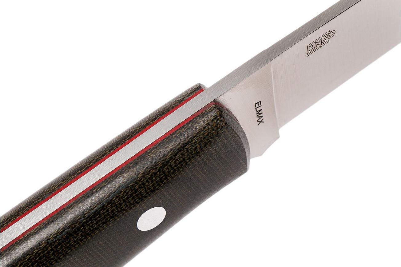 Brisa Trapper 115 Green Canvas Micarta Elmax Flat 2066 bushcraftmes