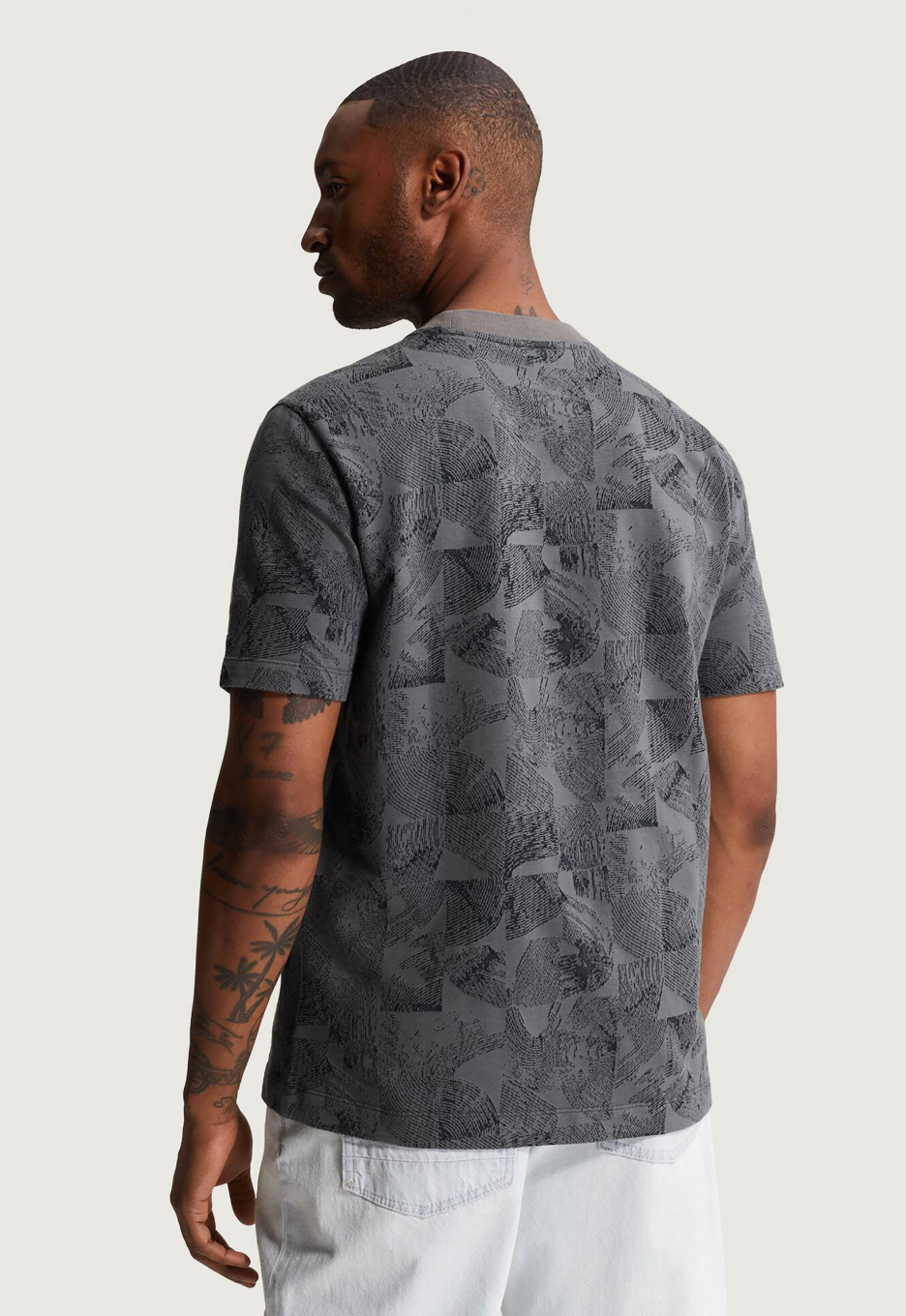 Cast Iron Jacquardpatroon T-shirt