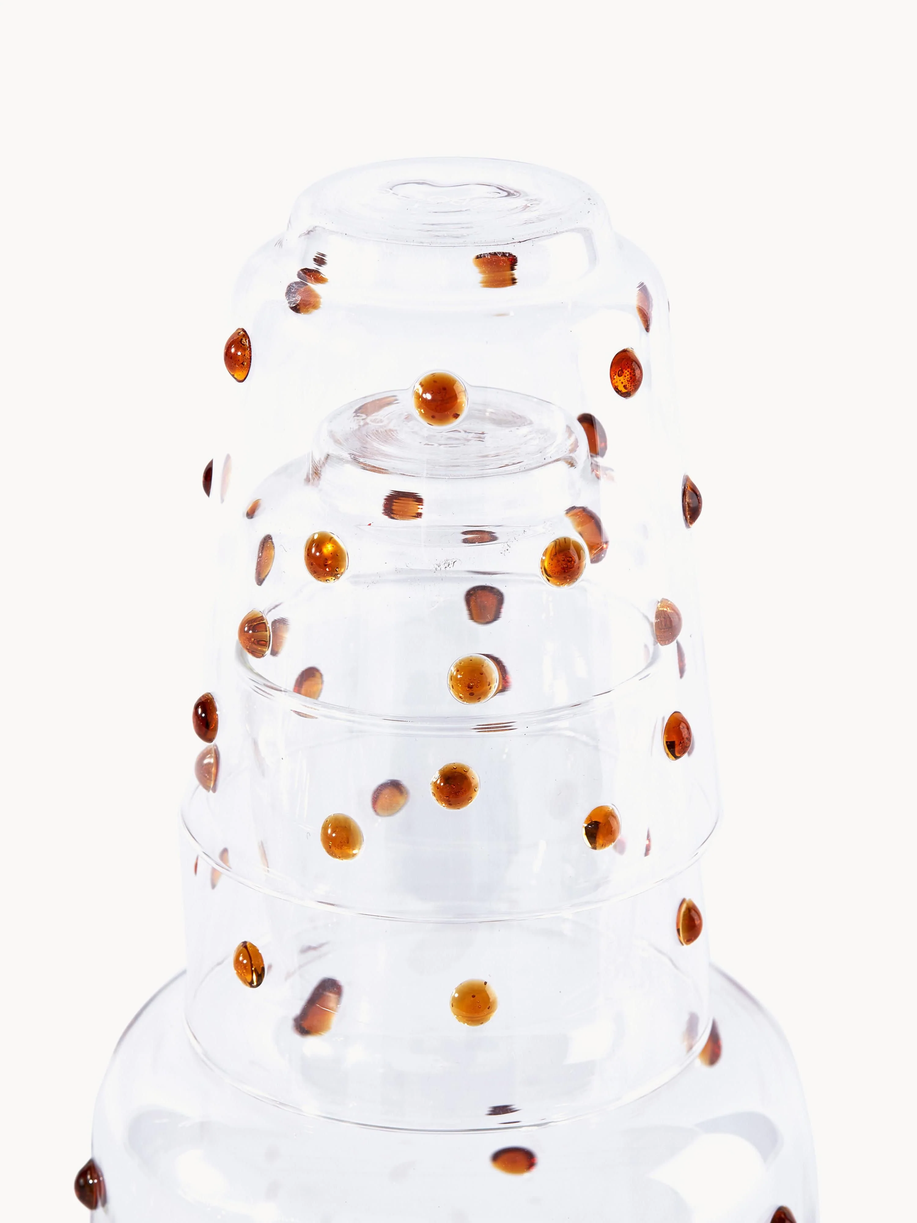 Mondgeblazen karaf Nob van borosilicaatglas, 2 L