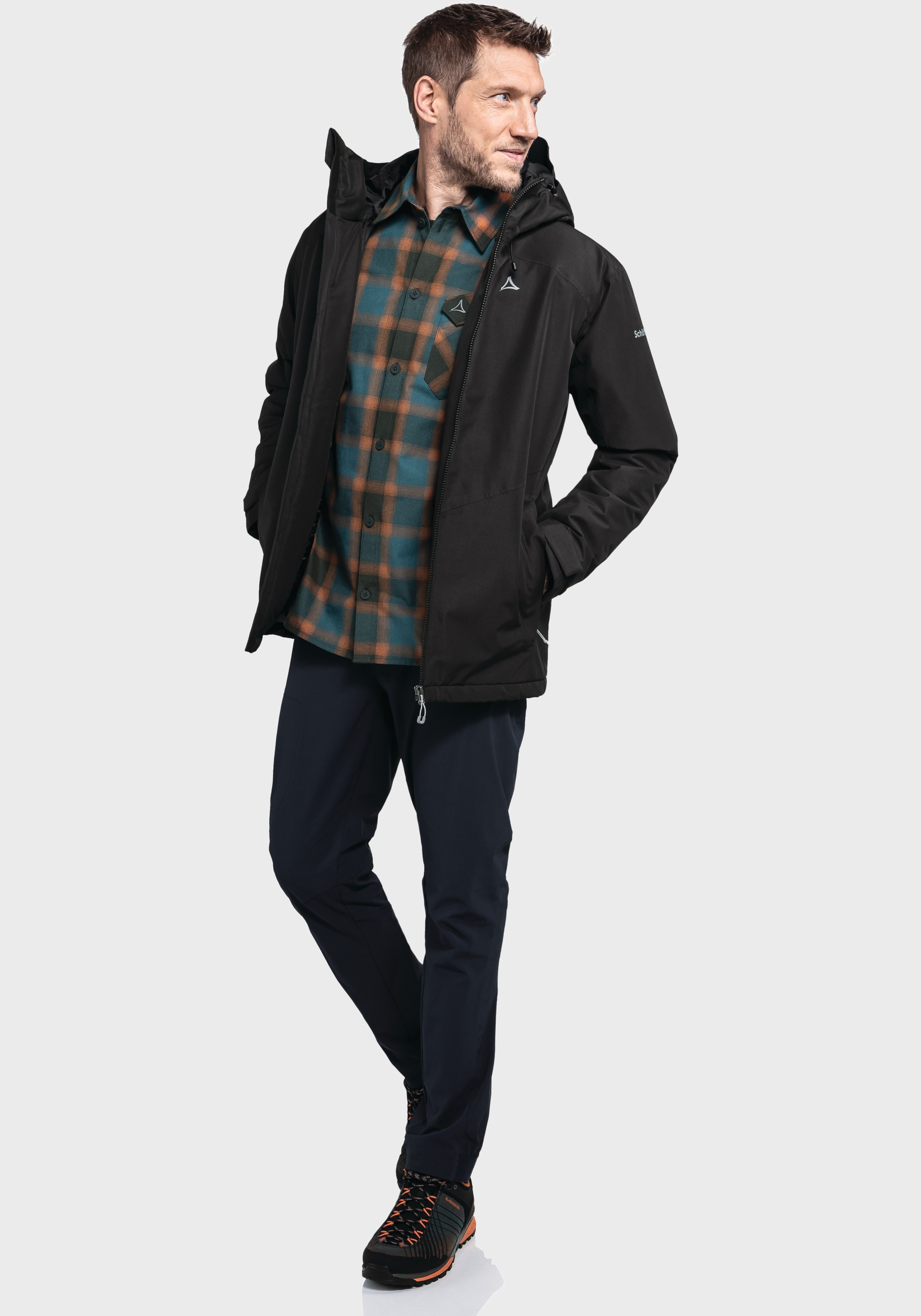 Schöffel Outdoorjacke »Hiking Ins Jacket Style Wildkar MNS« mit Kapuze