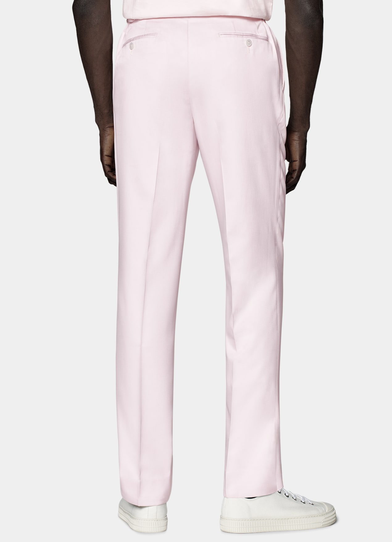 Costume Havana coupe Tailored rose clair