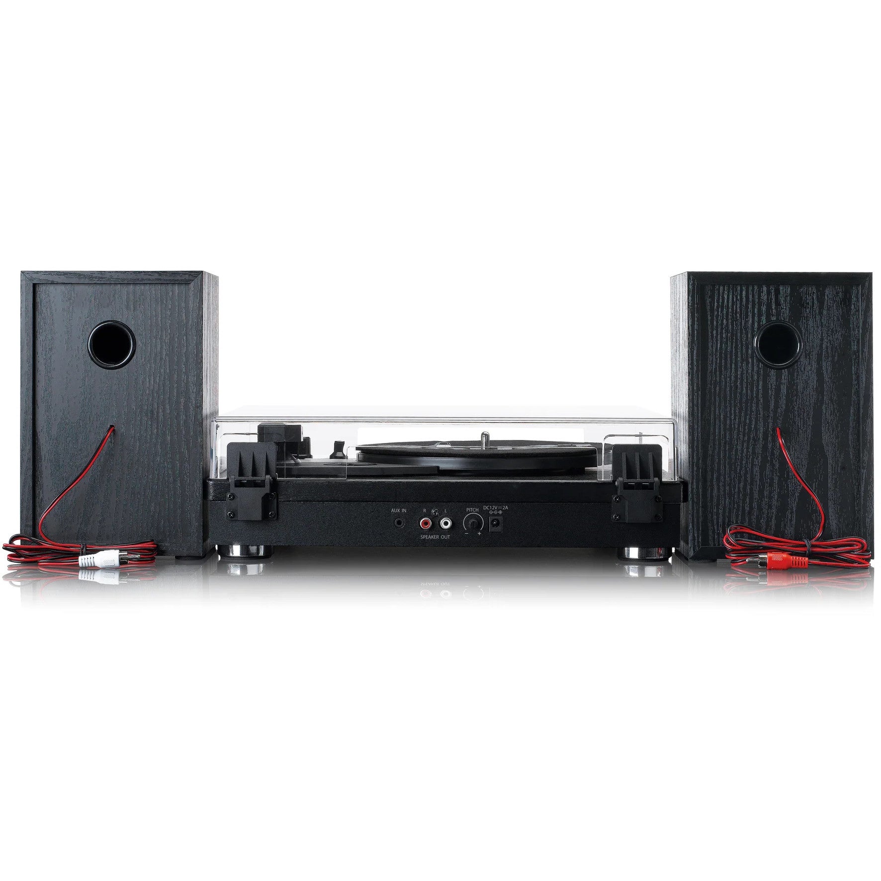 Lenco LS-101BK houten platenspeler met Bluetooth