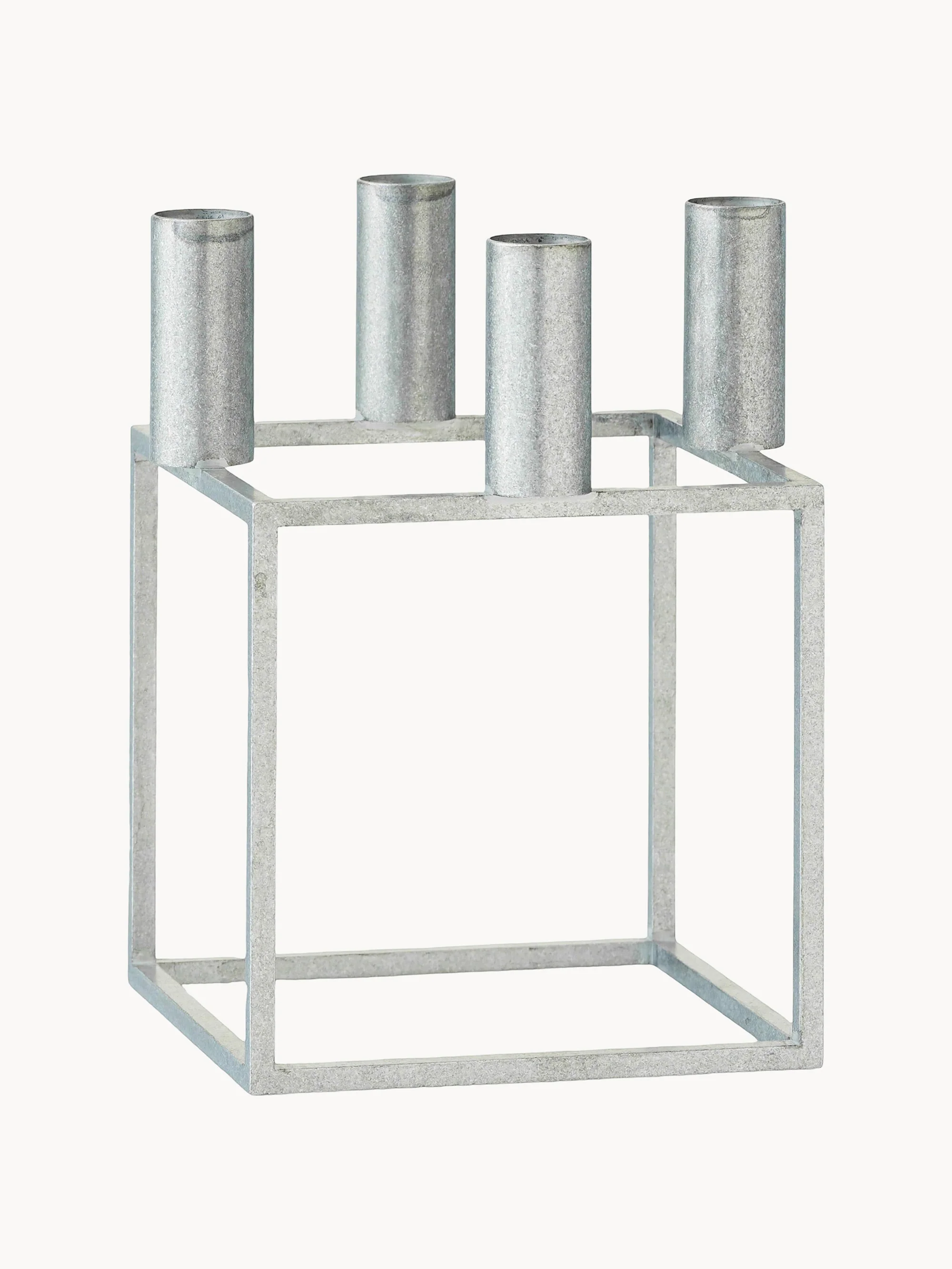 Metalen kaarshouder Kubus