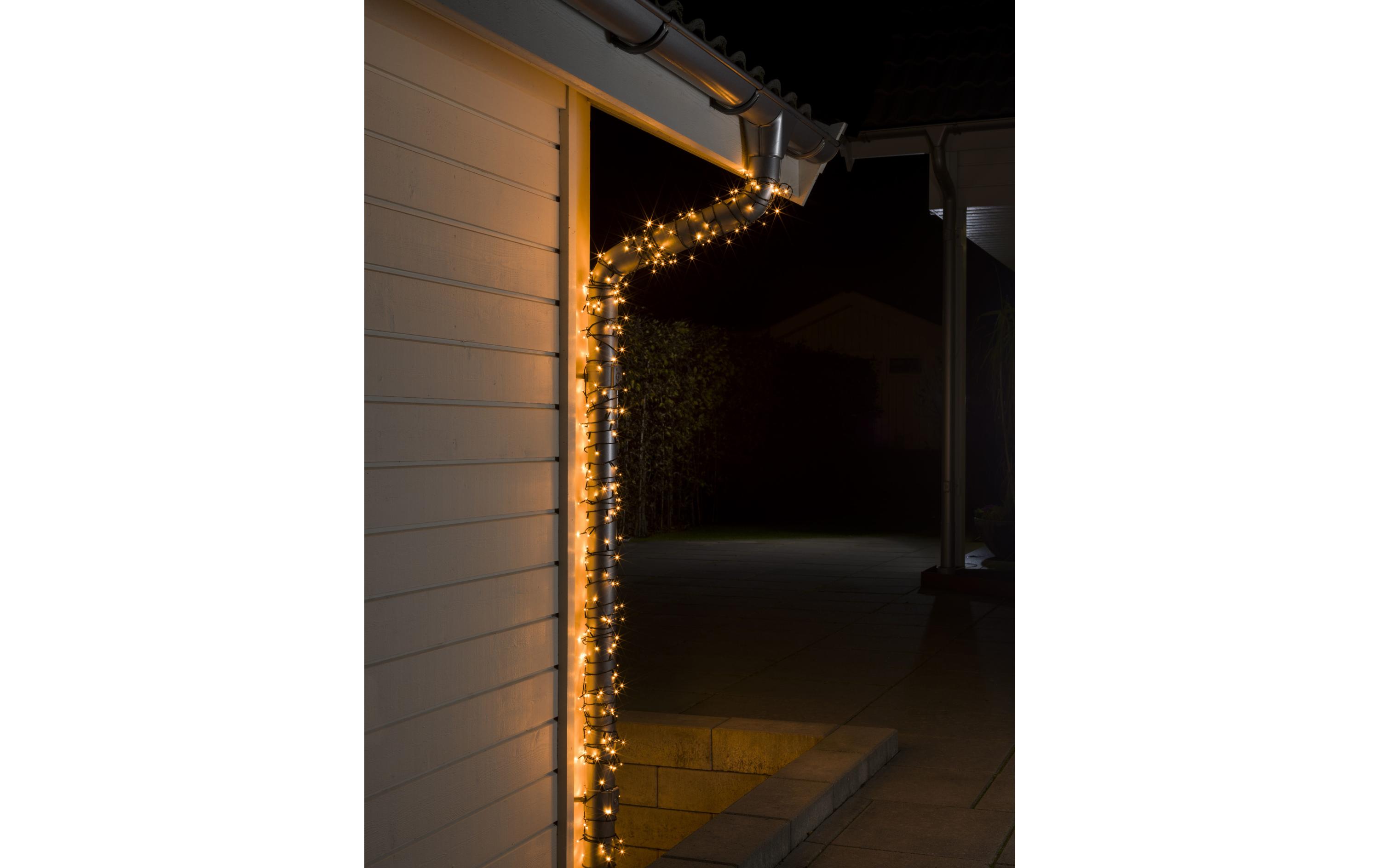 LED-Lichterkette 19.04 m Schwarz mit 120 LED, OutdoorWeihnachtsbeleuchtung Lichterkette