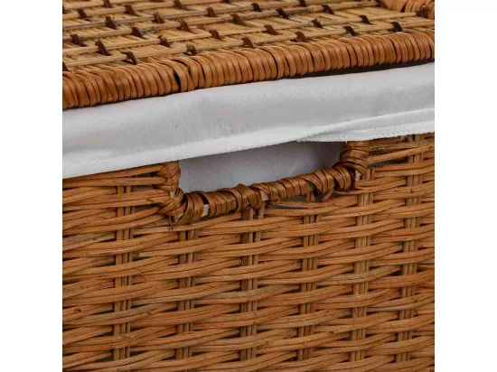 Ensemble de 2 paniers à linge en osier marron