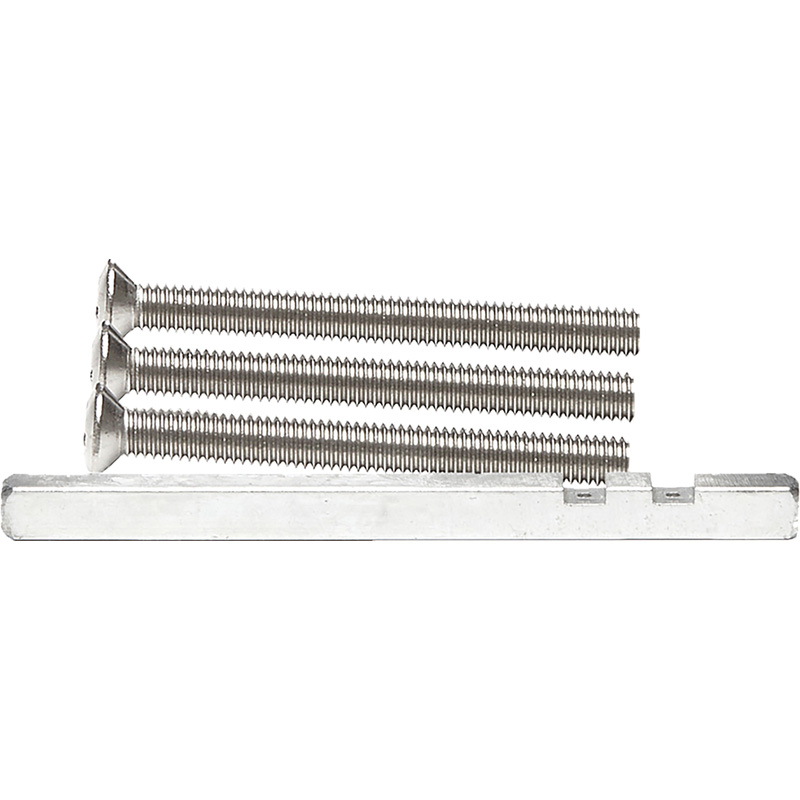 AXA krukstift RVS + bouten M6x60mm