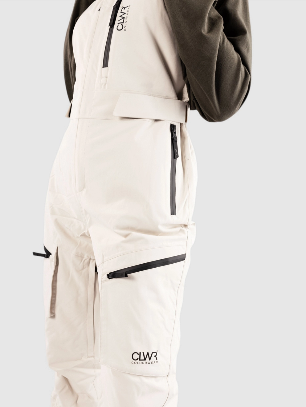 CLWR Slash Bib Bib Pants off/white