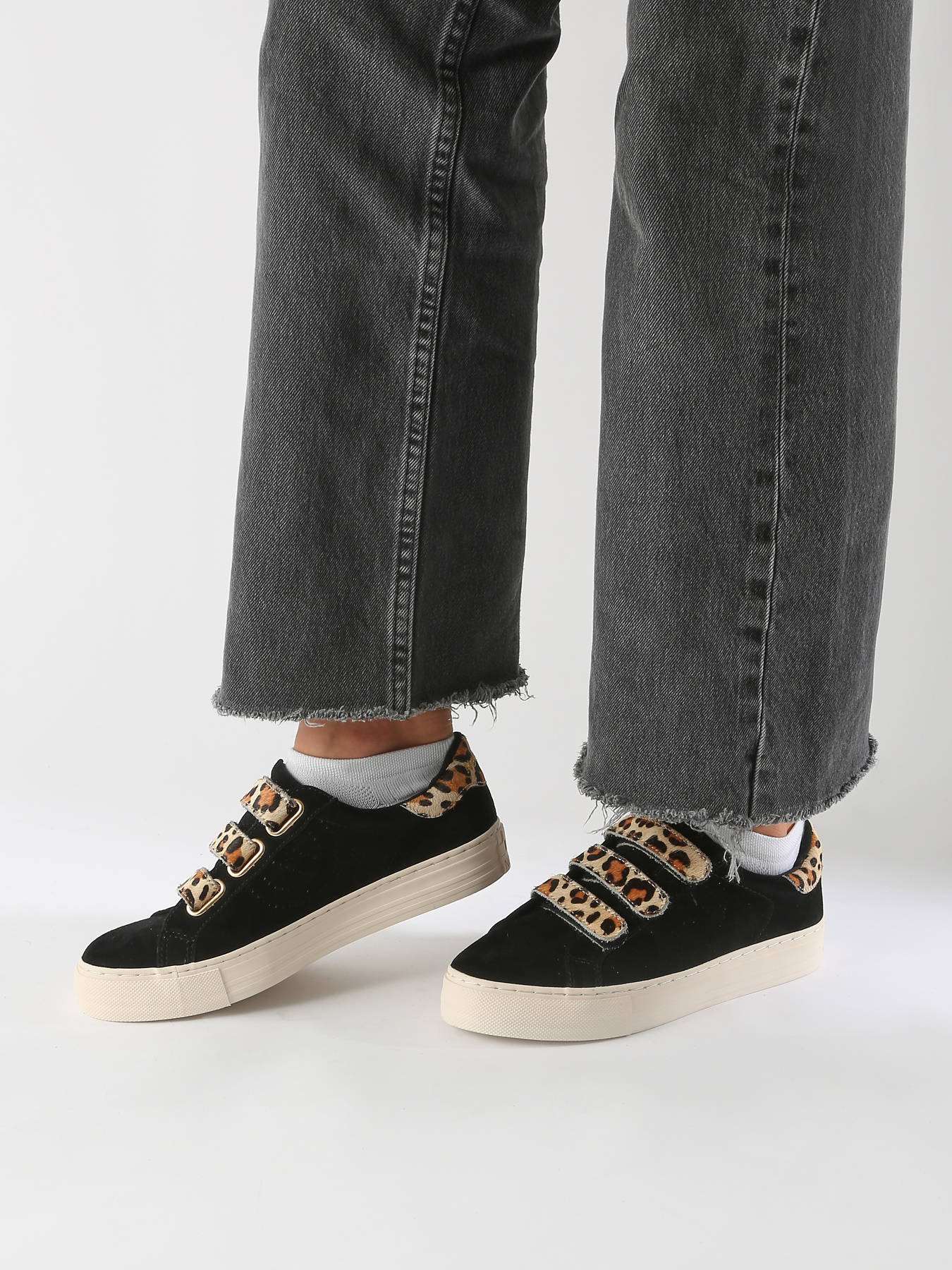 Sneakers velcro Arcade en cuir NO NAME