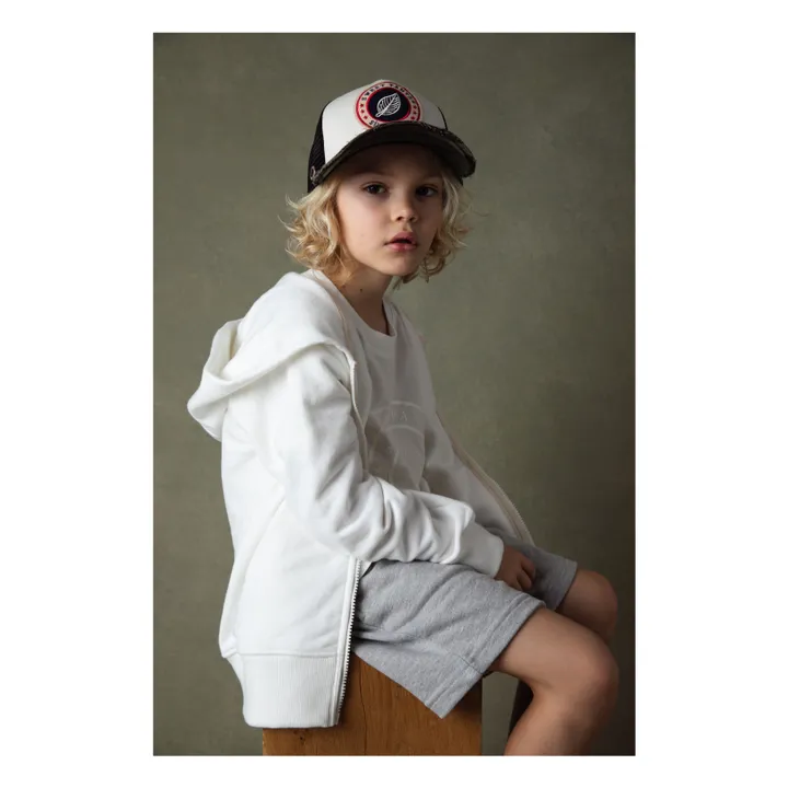 Sweet Pants Sweat Capuche Zippé Iconic | Blanc cassé