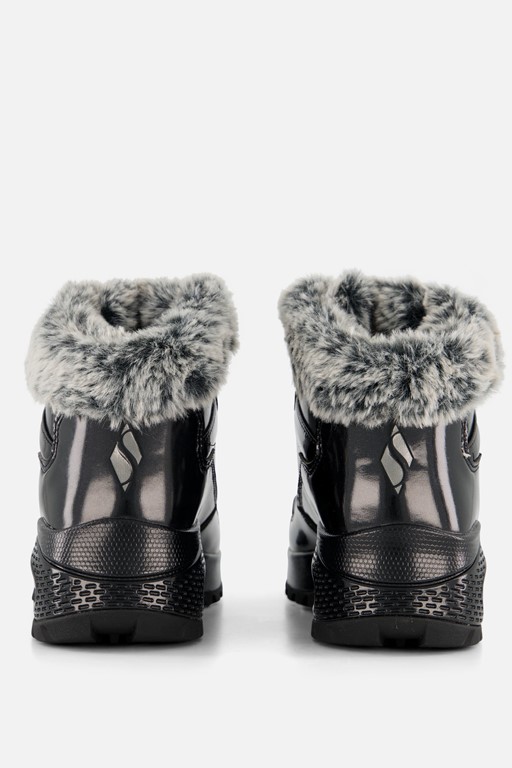 Skechers Uno Rugged Veterboots zwart lak