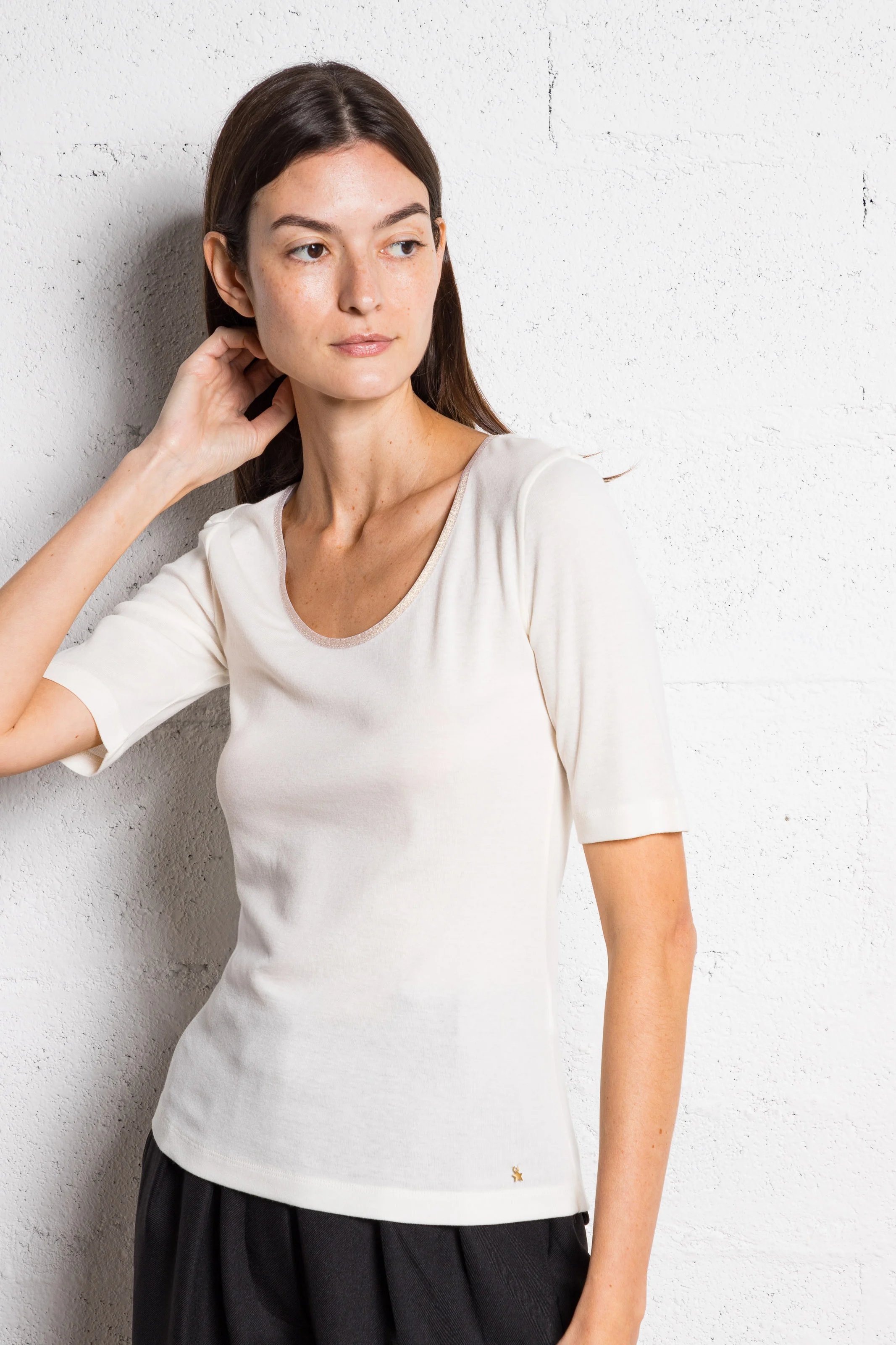 HORLANE - Tee-shirt col rond | Beige