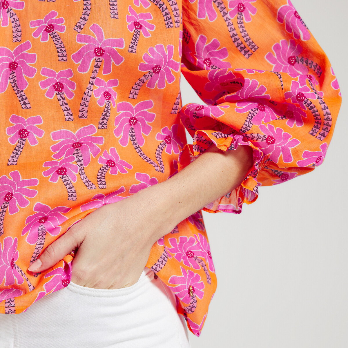 DES PETITS HAUTS<br>Blusa com estampa floral BOUNTREE
