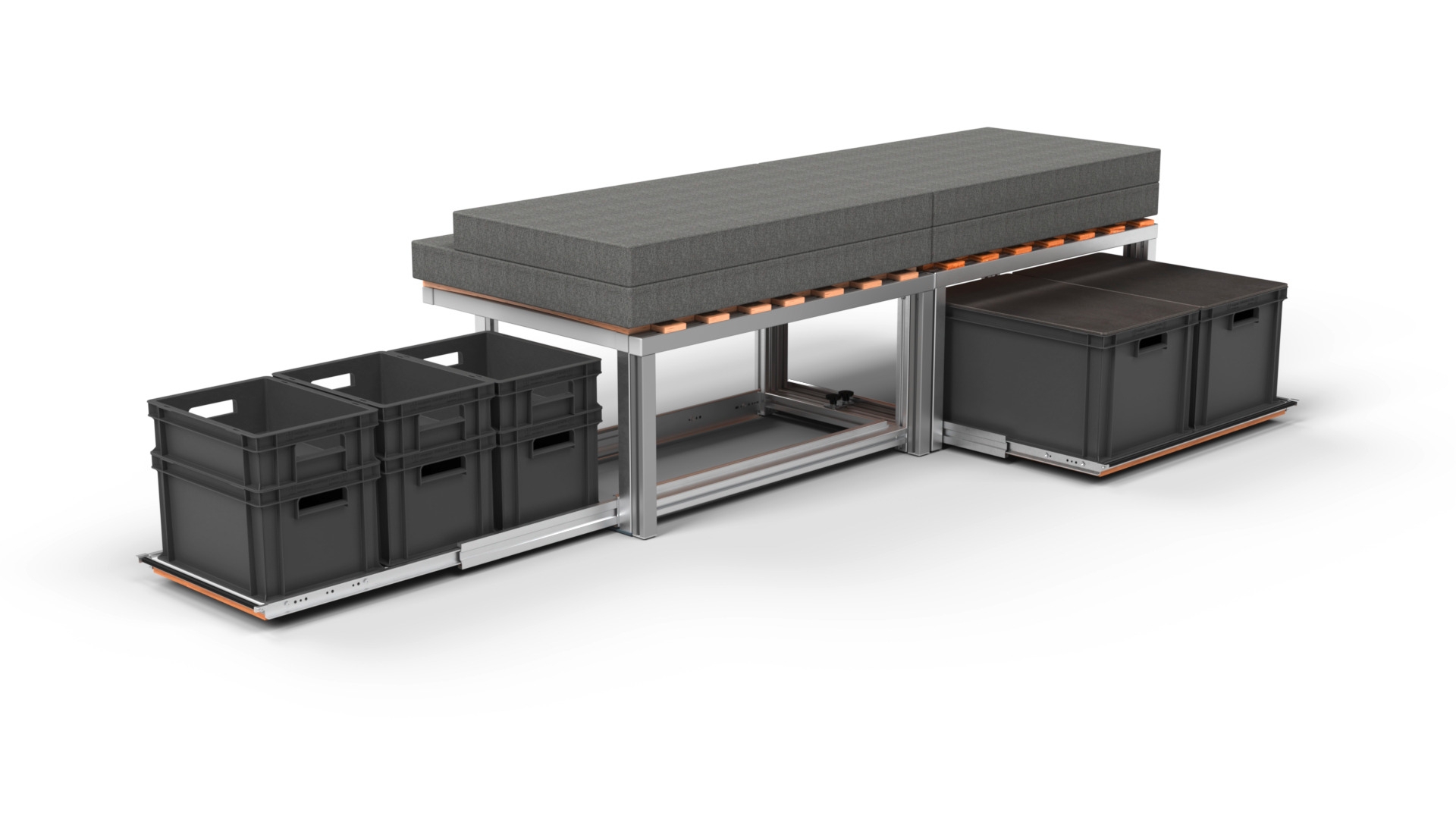 easygoinc. Vanlife-Modul BIKE für Fiat Doblo Maxi / Fiat Doblo Maxi XL