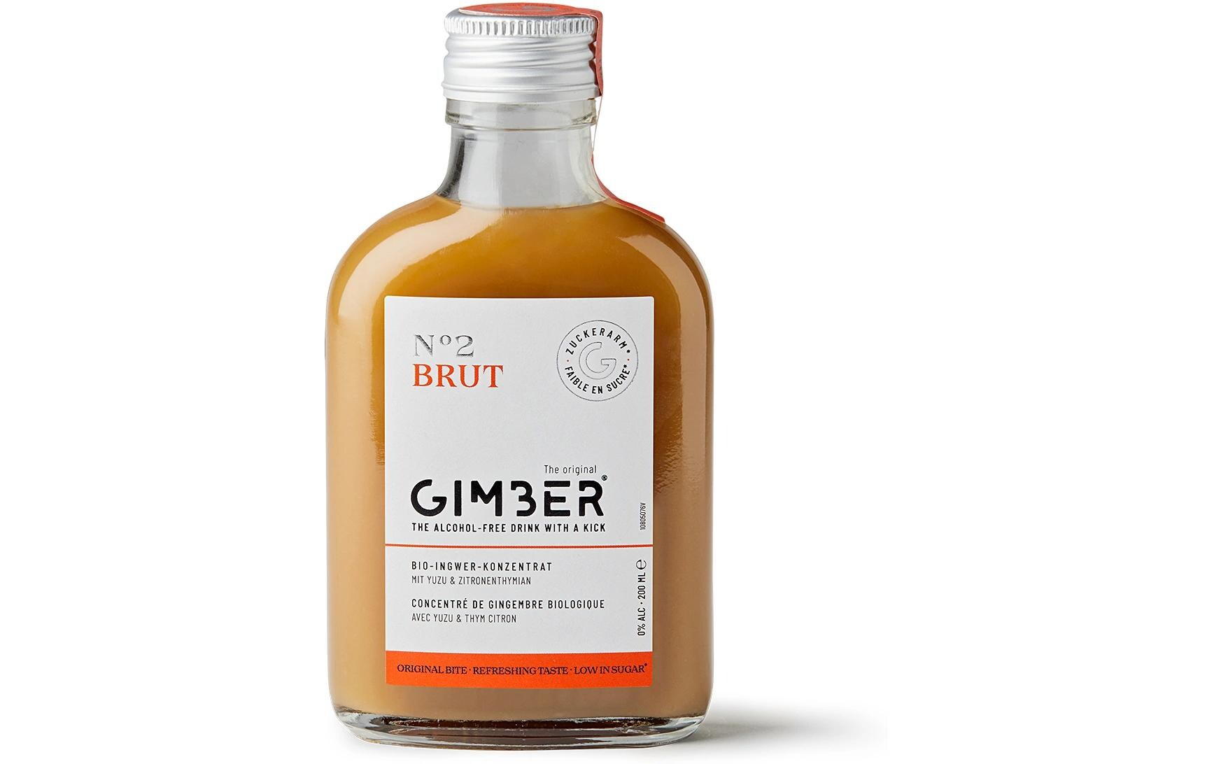 Nr. 2 Brut 0.2 lKonzentrat aus biologischem Ingwer mit Yuzu und Zitronenthymian