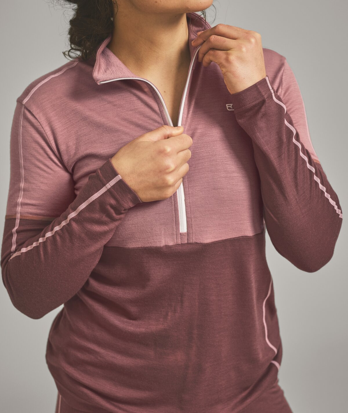 185 Rock'N'Wool Zip Neck W