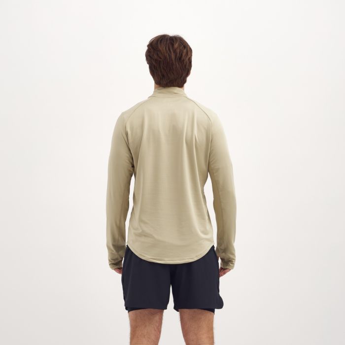Lipati Herre Trøjer Moderate Half Zip Long Sleeve Brun