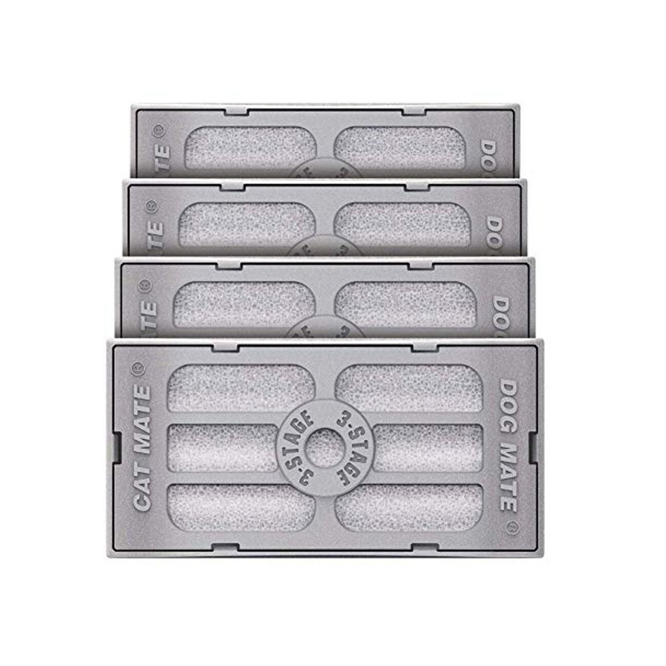 Cat Mate Ersatzfilter: 3-Stufen-Filter für Cat Mate und Dog Mate Trinkbrunnen (4er Pack) (386)