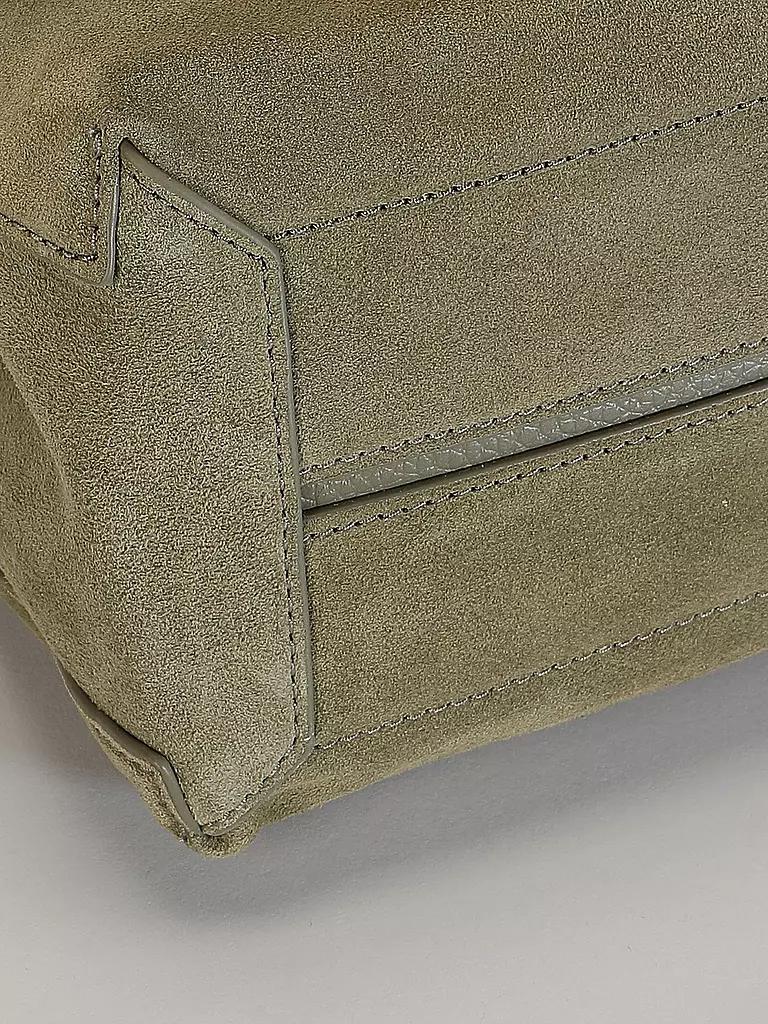 COCCINELLE Ledertasche - Henkeltasche LIYA  SUEDE olive