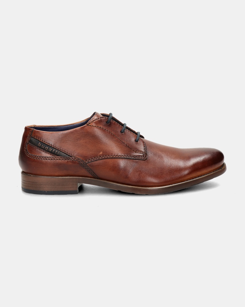 Bugatti Lage nette schoenen  - cognac
