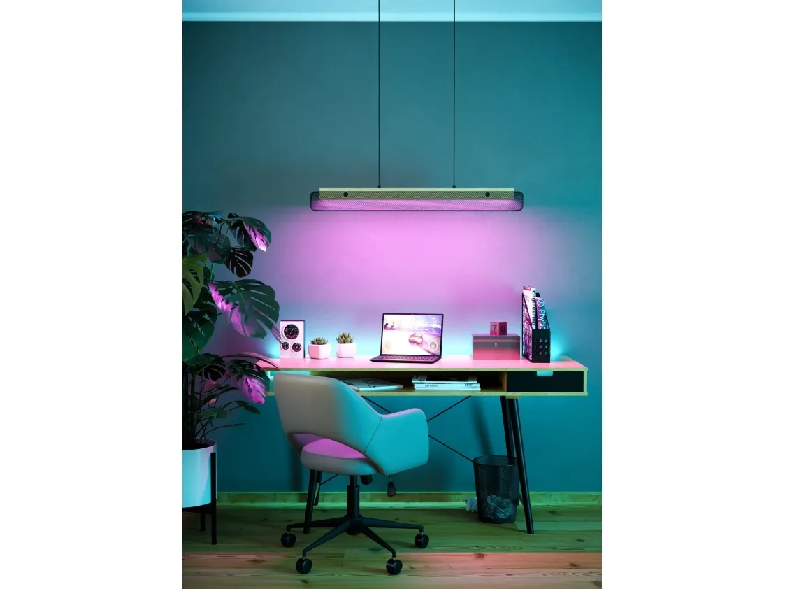 EGLO KOKOMO-Z LANGBORD RGBTW SORT/NATUR FSC