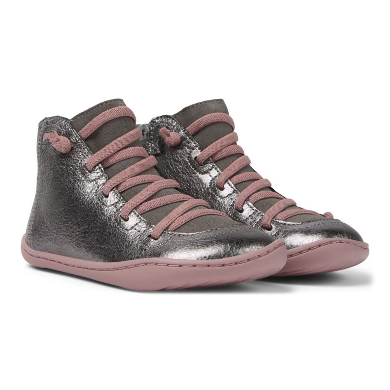 Camper Camper Peu Kids Bottines Argenté