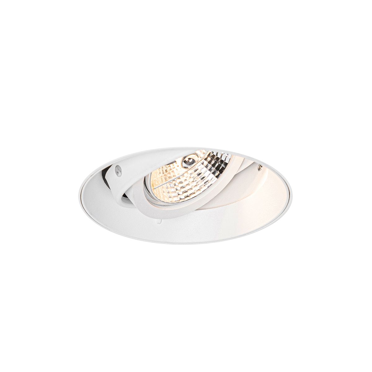 Moderne inbouwspot wit GU10 AR70 rond trimless - Oneon