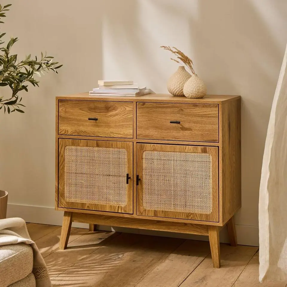 CALICOSY - Ladekast ALIA - Licht hout - 79x90x39 cm