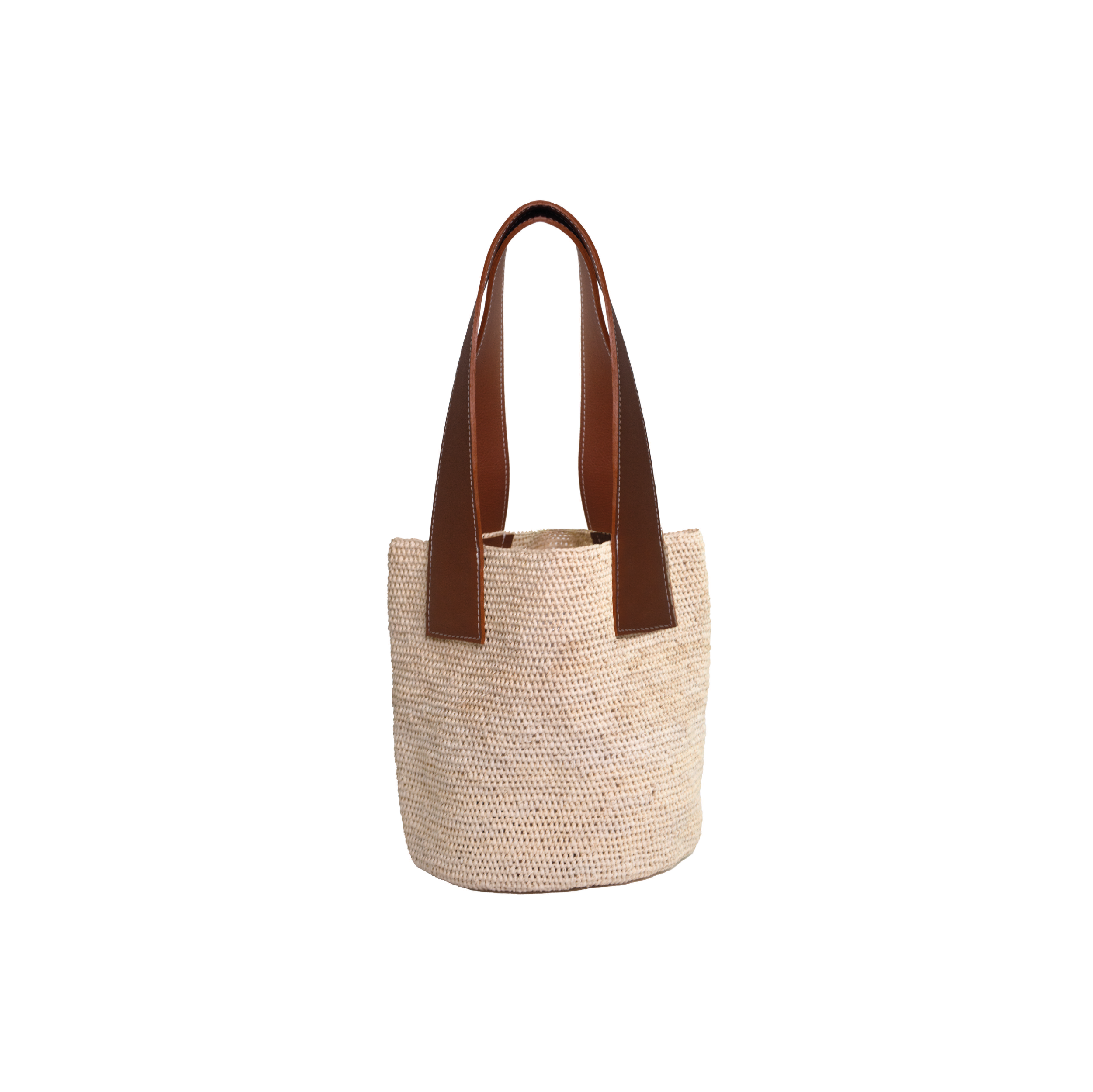Mini sac en paille tissée 