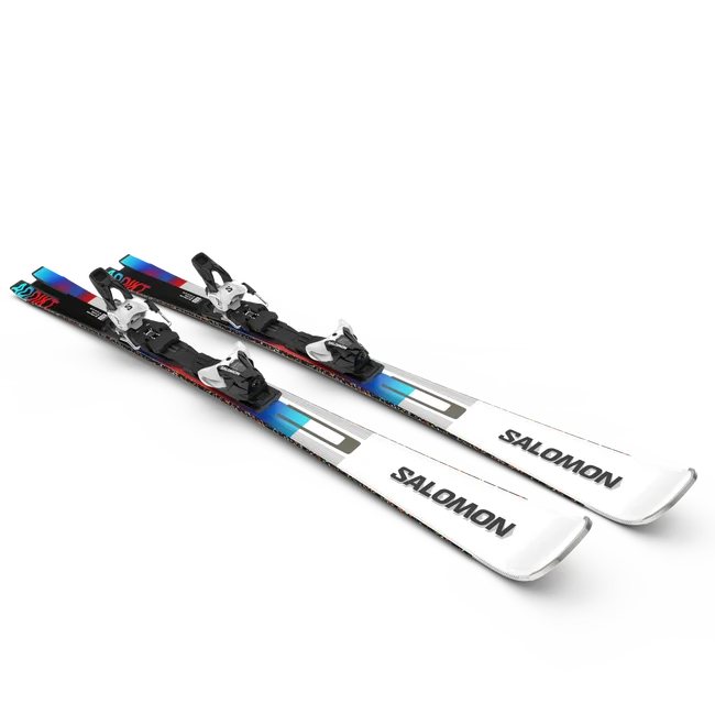 ADDIKT (and Z12)  Pisten-Ski-Set, Unisex White/Black/PastelNeonBlue3