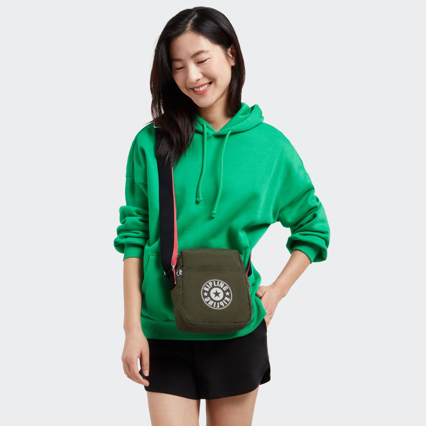 CHAZ Petit sac à bandoulière avec sangle réglable - Strong Moss Ce