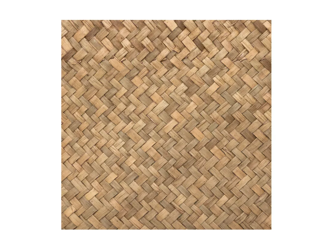Lot de 3 Paniers de rangement Marron en fibre naturelle L 50 L 42 et L 35 cm