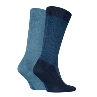 Chaussettes homme en coton doux, talon et pointe renforcés - Lot de 2 LEVIS