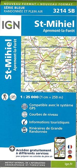 IGN - 3214 SB ST MIHIEL 1 25 000