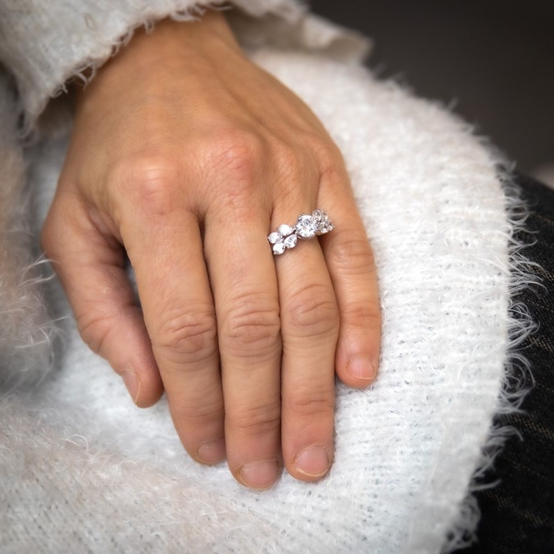 Bague Femme Rhodium NYX