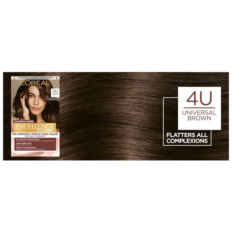 L'Oréal Paris Excellence Universal Nudes 4U Universal Brown 192ml
