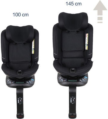 Beemoo Rotate i-Size Bilstol, Black Mesh