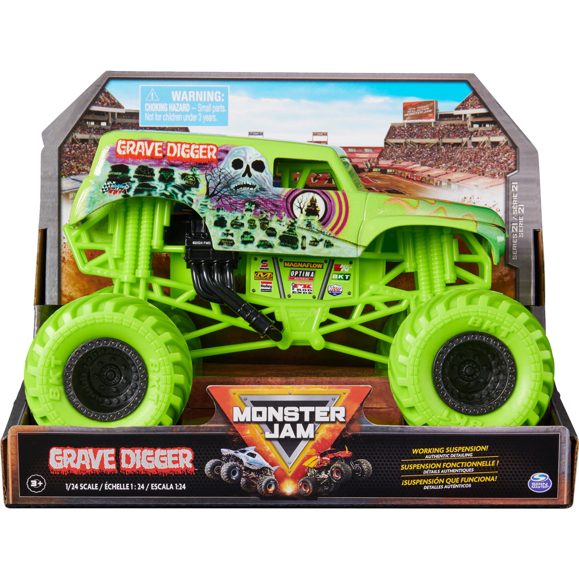 Spin Master Spielfahrzeug Monster Jam - Offizieller Grave Digger Monster Truck