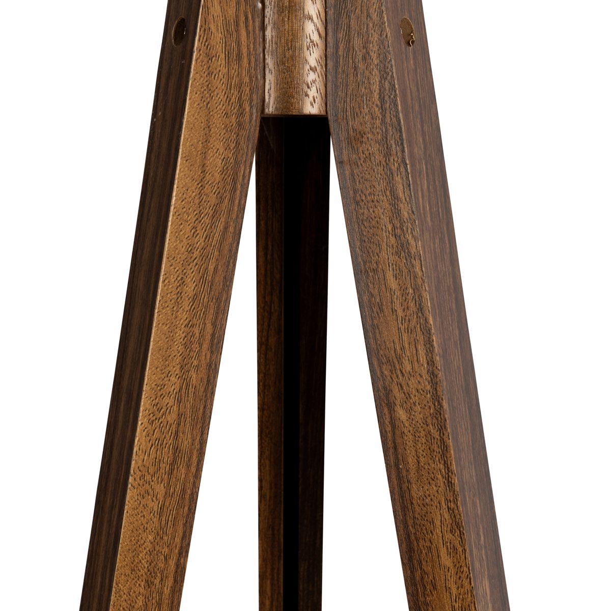 Landelijke vloerlamp tripod walnoot hout - Tripod Classic