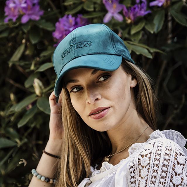 Baseball Cap Kentucky Velvet Middengroen