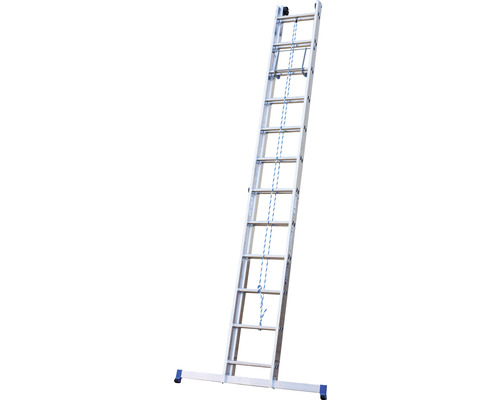 WERNER Aluminium kabelladder, 2-delig, 2 x 12 sporten, werkhoogte 6,3 m